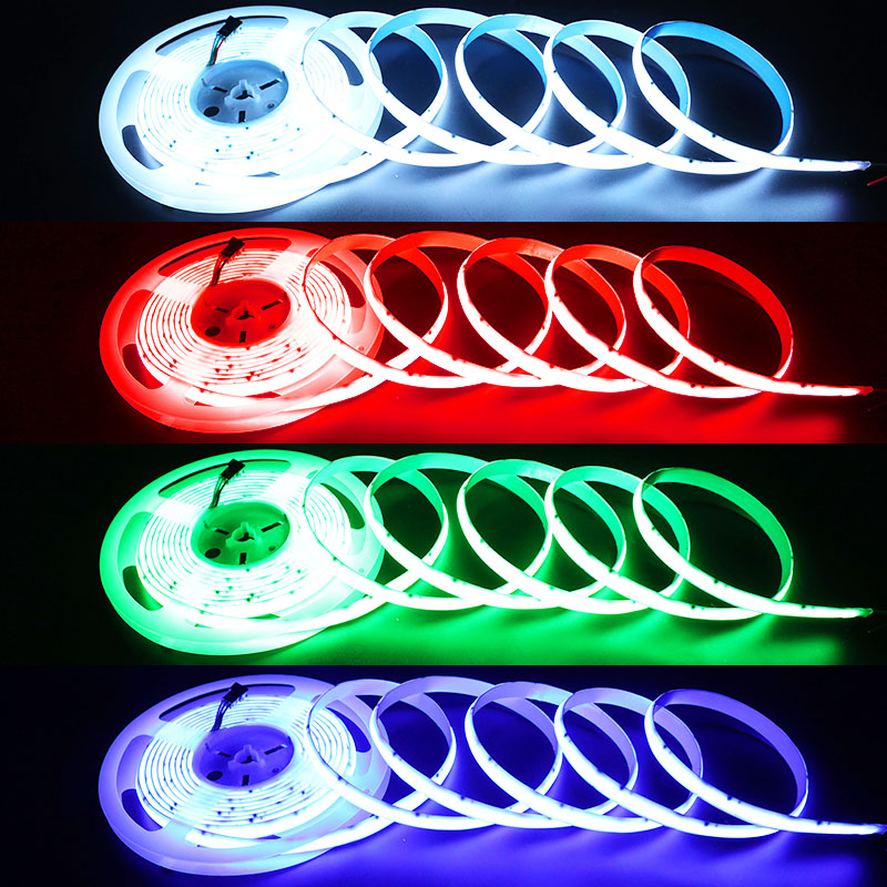 DC12V Newest WS2811 16.4Ft 1080LEDs Waterproof Dream Color Addressable RGB COB LED Strip Light DC12V Newest WS2811 16.4Ft 1080LEDs Waterproof Dream Color Addressable RGB COB LED Strip Light